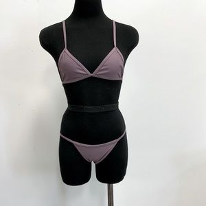 Cross back bikini set